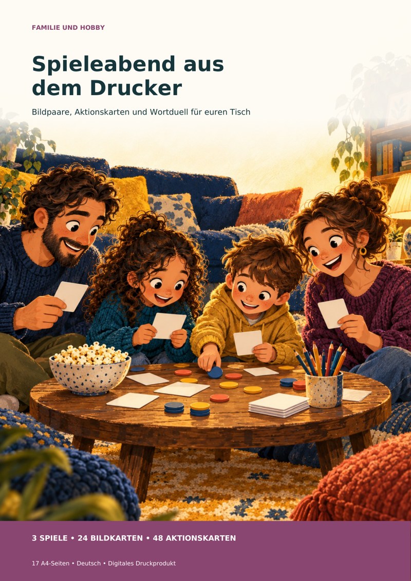 Cover: Spieleabend aus dem Drucker