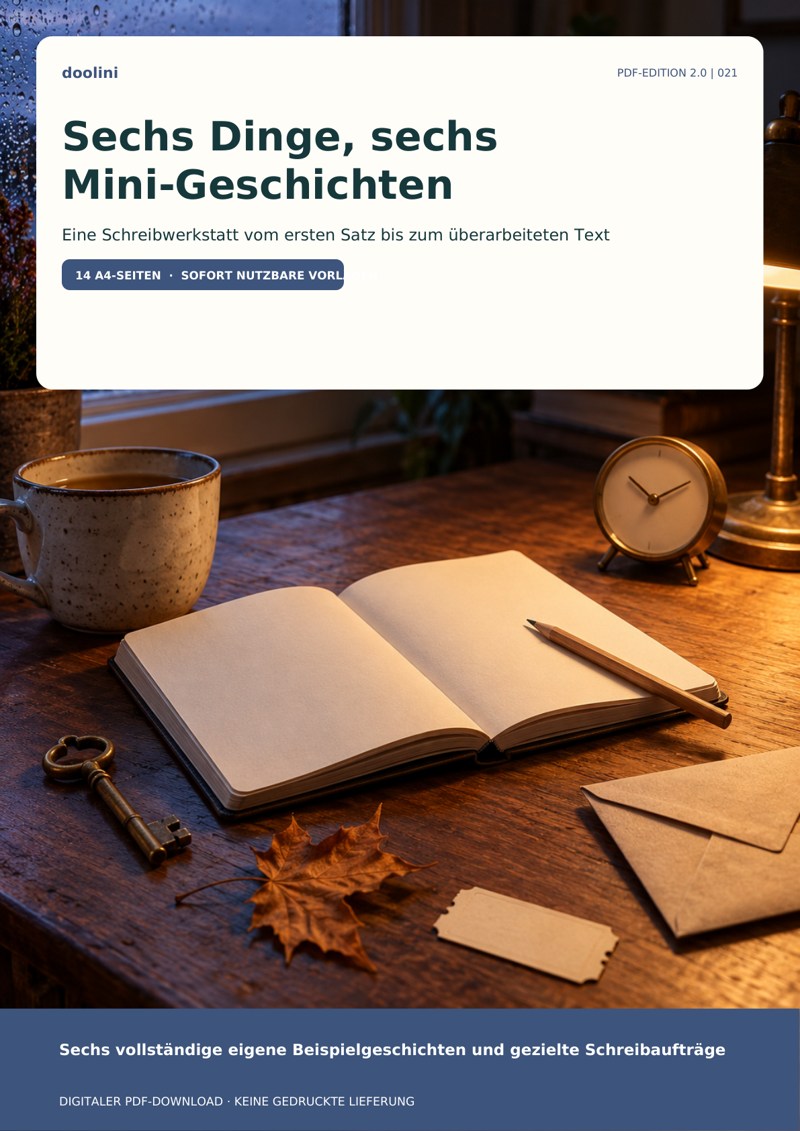 Cover: Sechs Dinge, sechs Mini-Geschichten